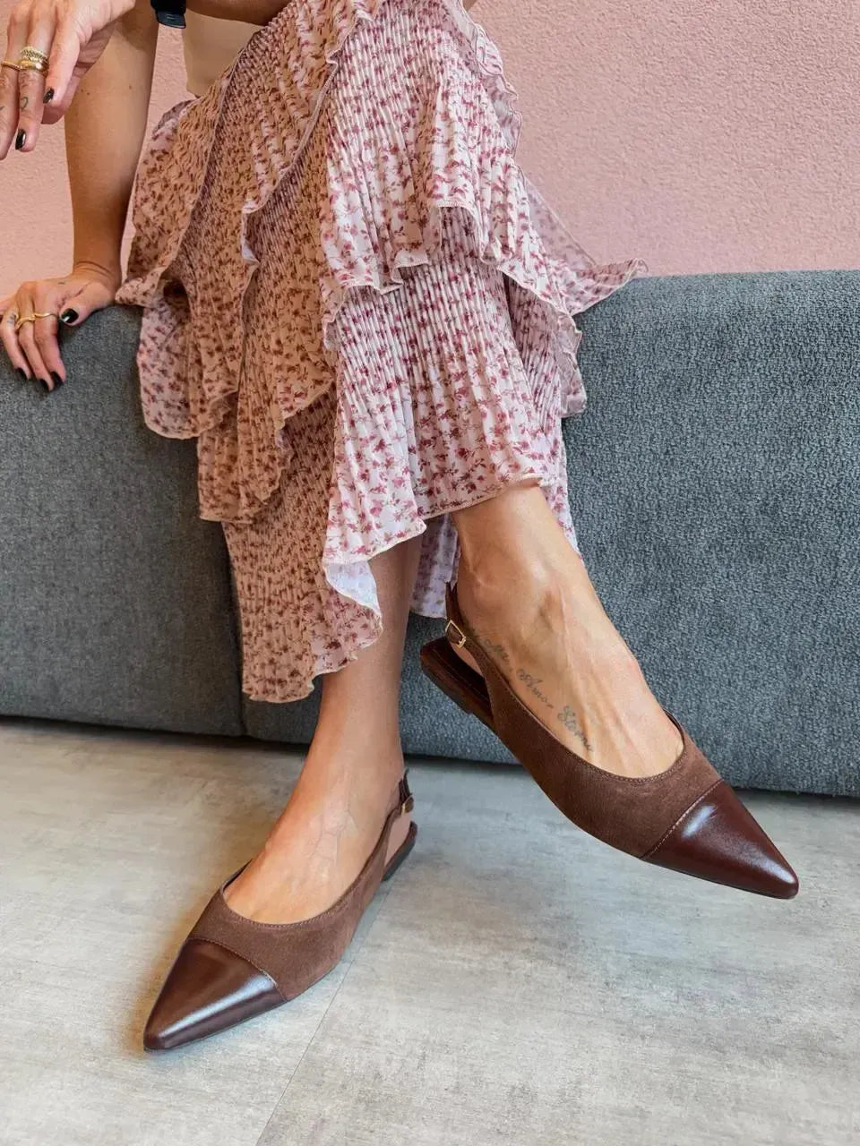 Sapatilha Tereza, Marrom