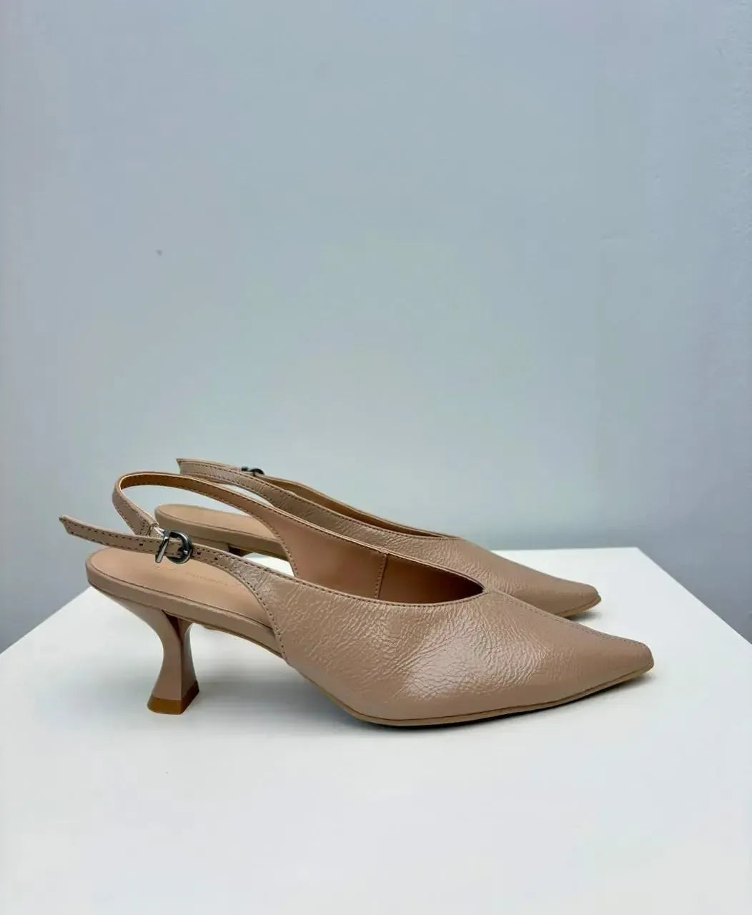 Scarpin Aline Slingback, Nude