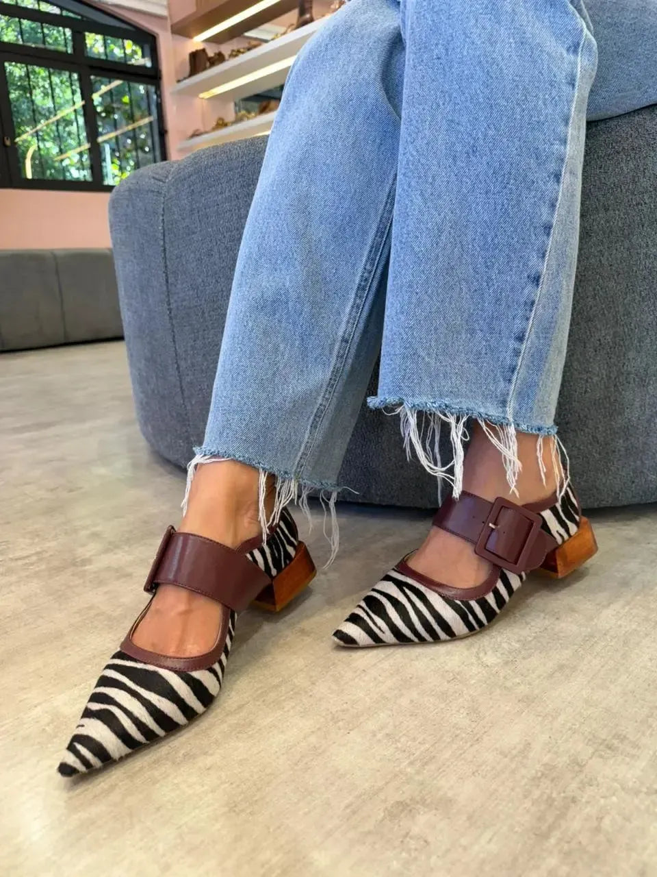 Scarpin Perla, Zebra