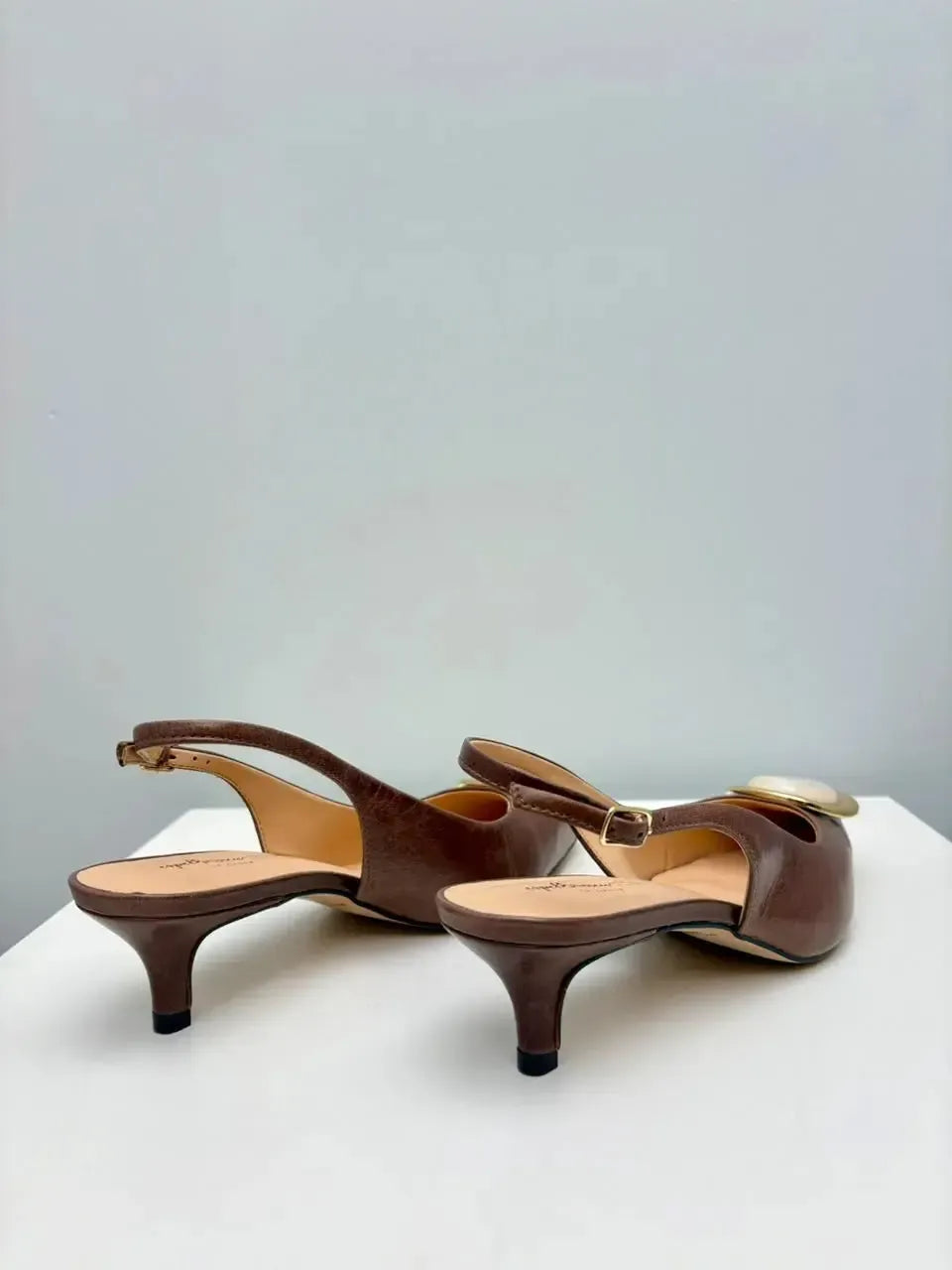 Scarpin Slingback Bárbara, Cappuccino
