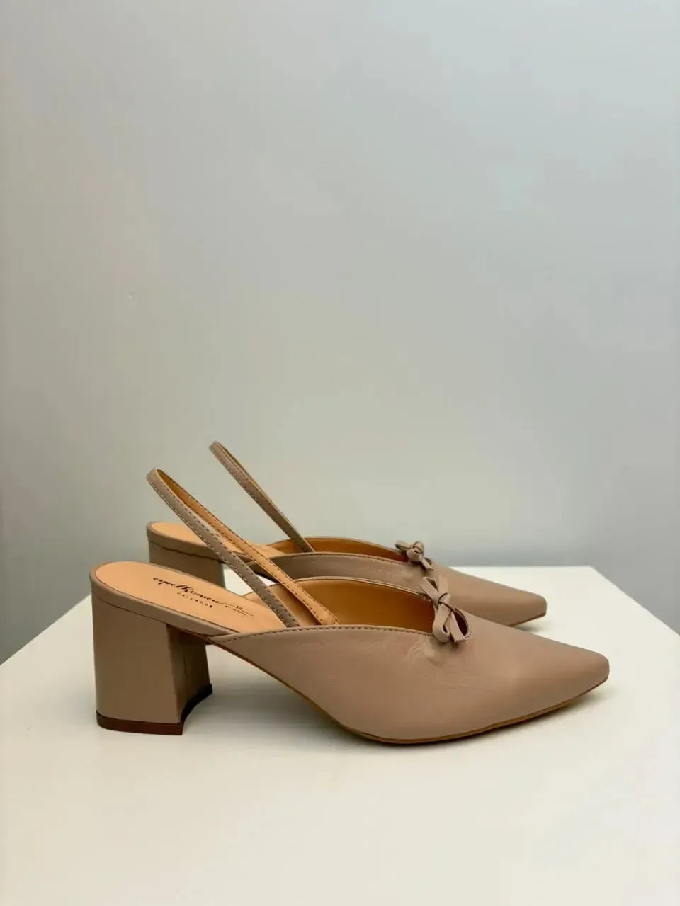 Scarpin Slingback Cecília, Nude