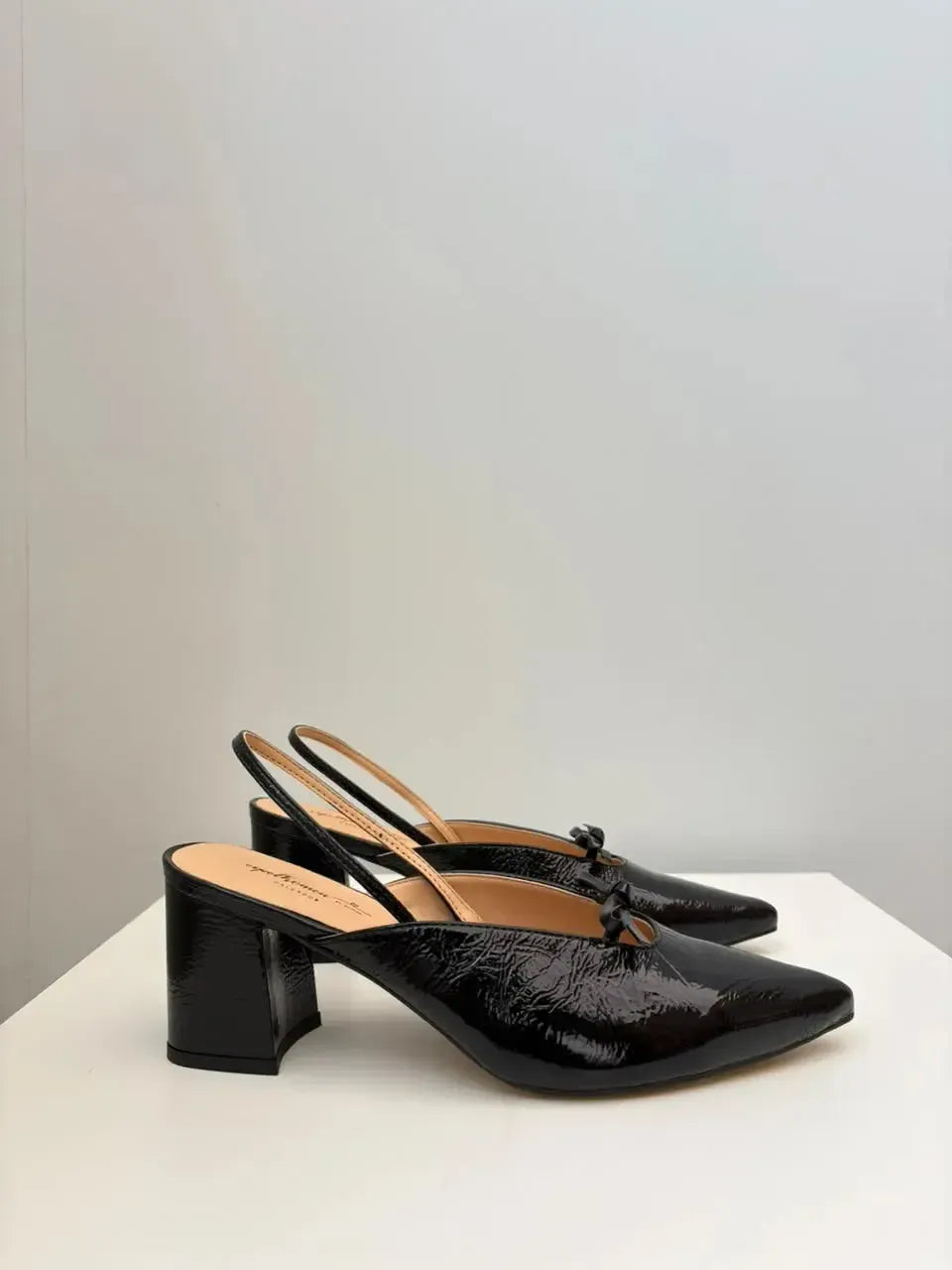 Scarpin Slingback Cecília, Preto