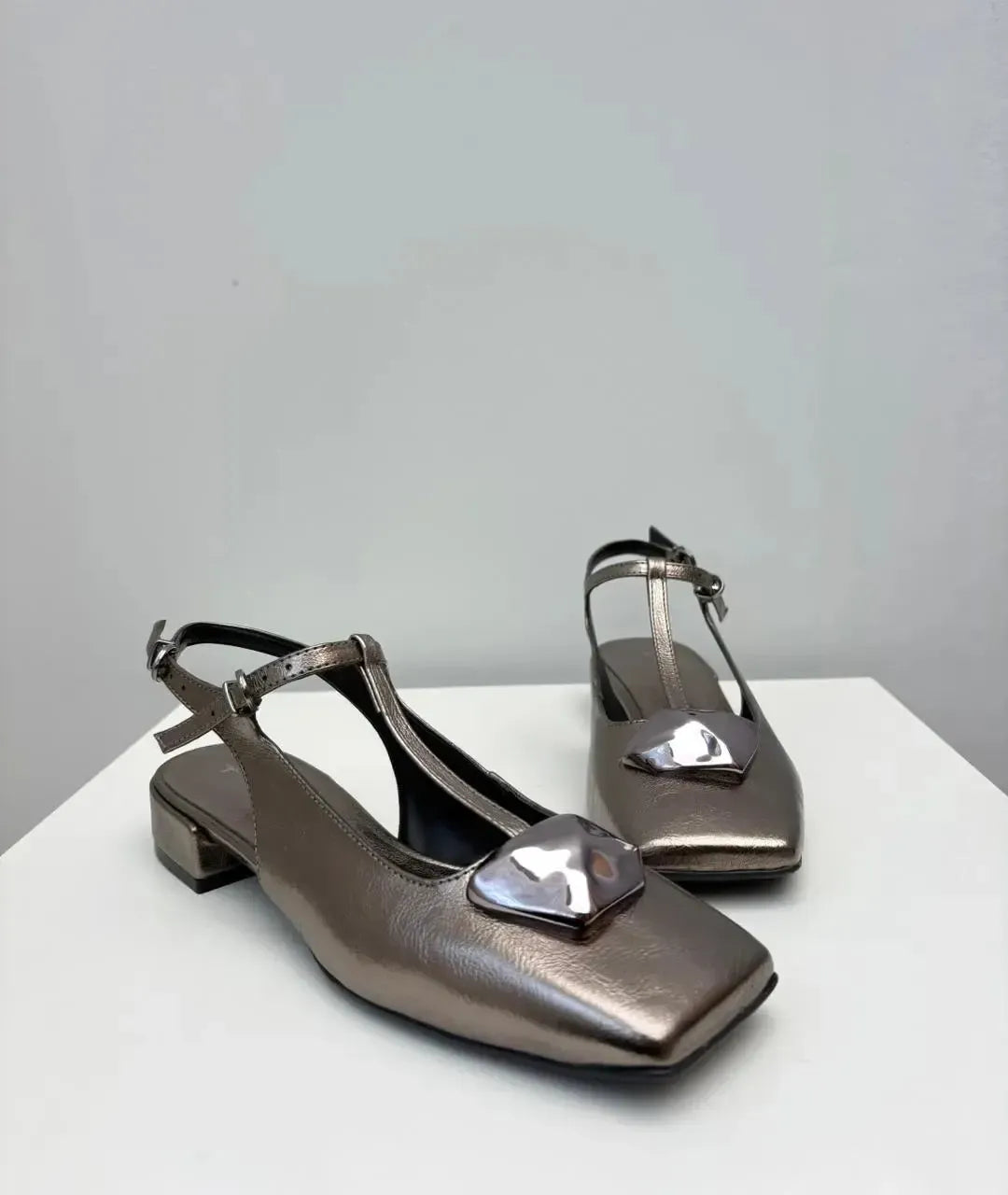 Slingback Alycia, Prata Velho