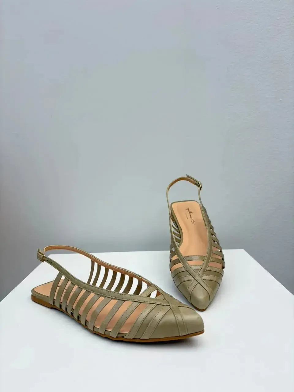 Slingback Elis, Verde Matcha