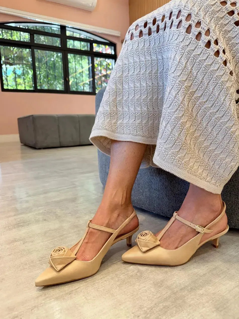 Slingback Jasmine, Nude