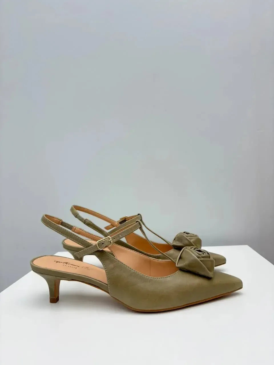 Slingback Jasmine, Verde Matcha