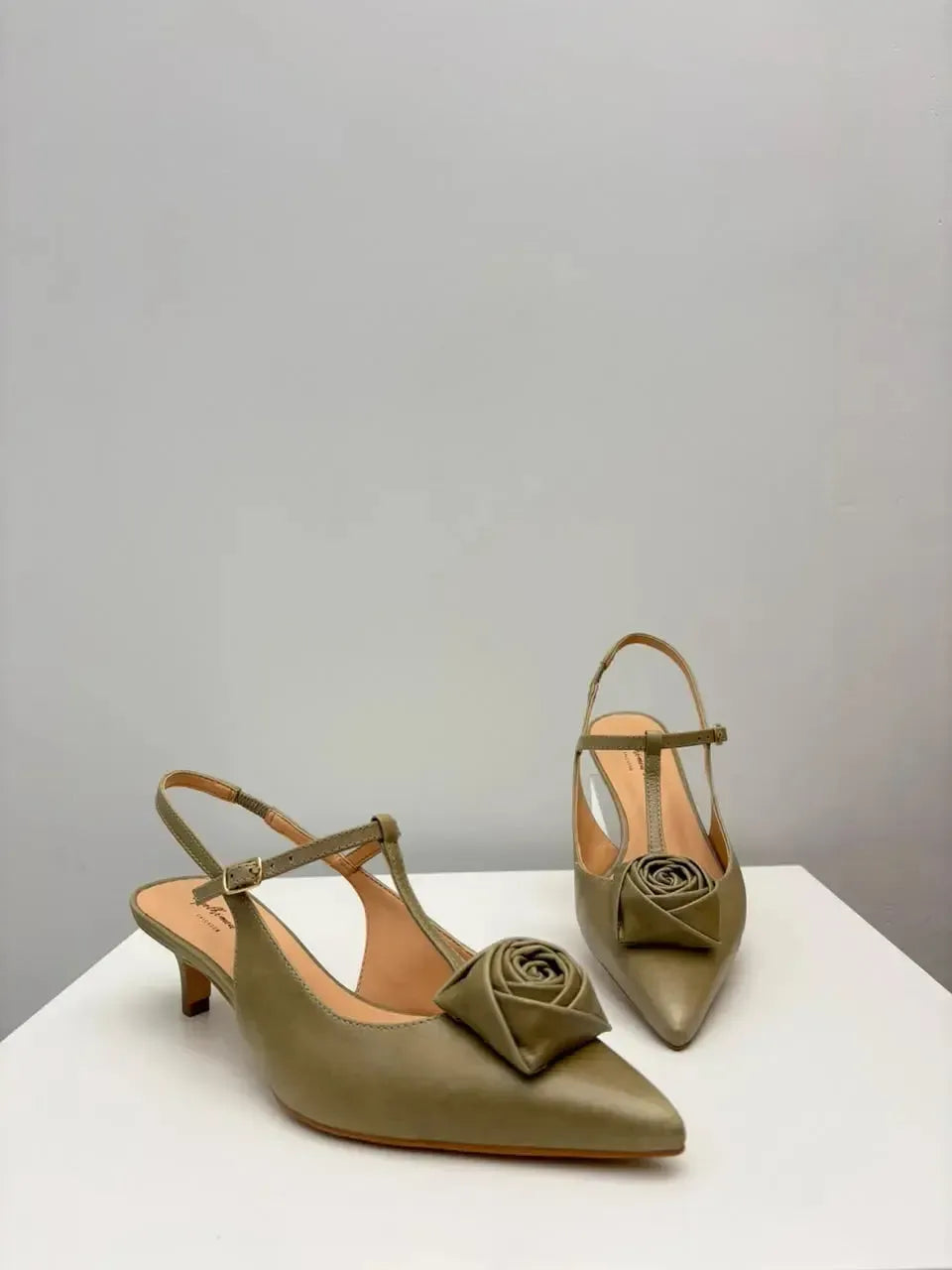Slingback Jasmine, Verde Matcha