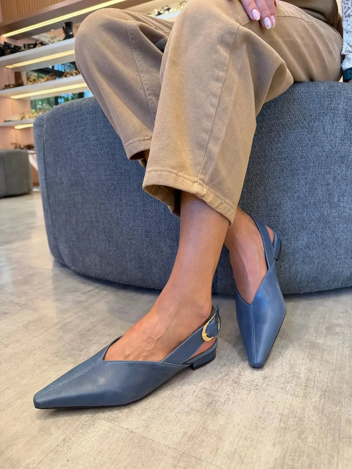 Slingback Luna, Azul Jeans