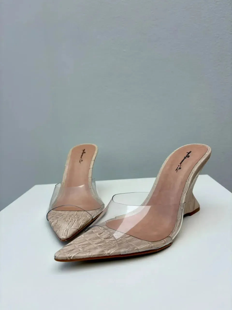 Tamanco Alana, Croco nude