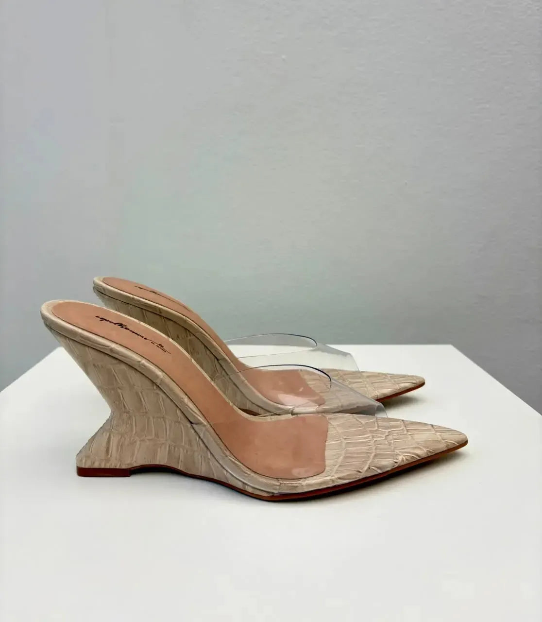 Tamanco Alana, Croco nude