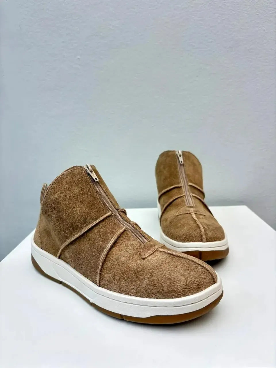 Tênis Cano Alto, Bege