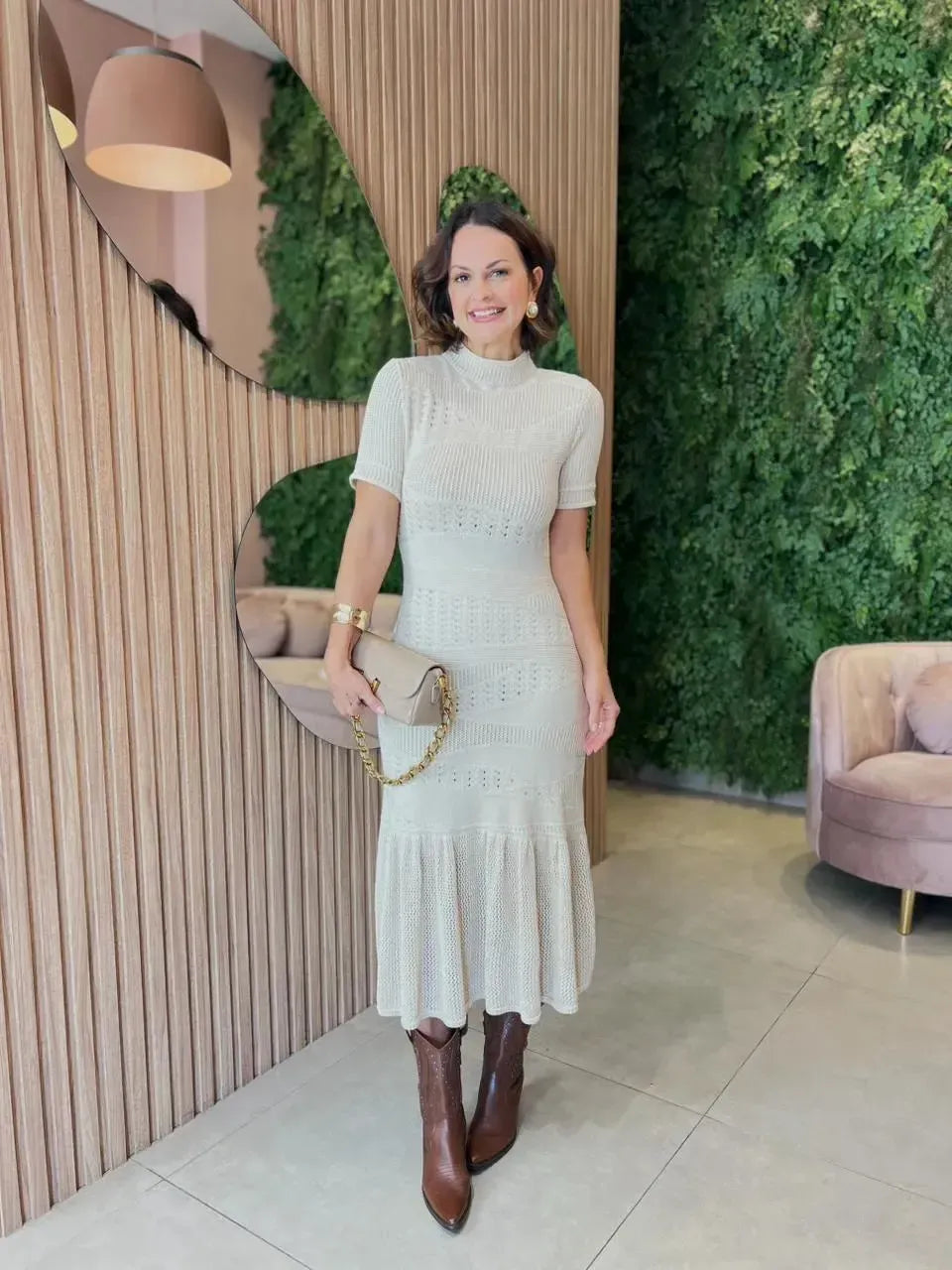 Vestido em Tricô Gigi